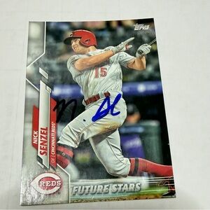 Topps Reds Baseball Card Autograph Nick senzel rookie MLB